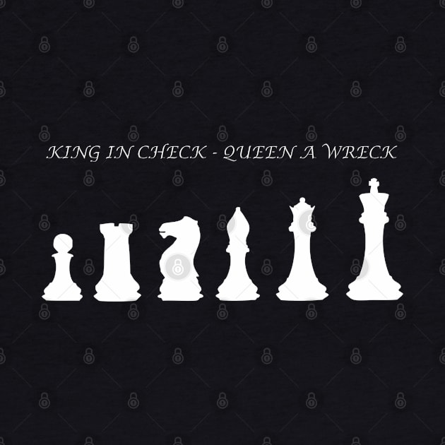 Chess Slogan - King in Check 1 by The Black Panther